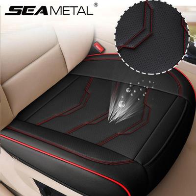 Coprisedile Auto di Lusso in Pelle PU Cuscino per Sedile Universale Protezione Sedili Interni Auto Tappetino Imbottito Quattro Stagioni