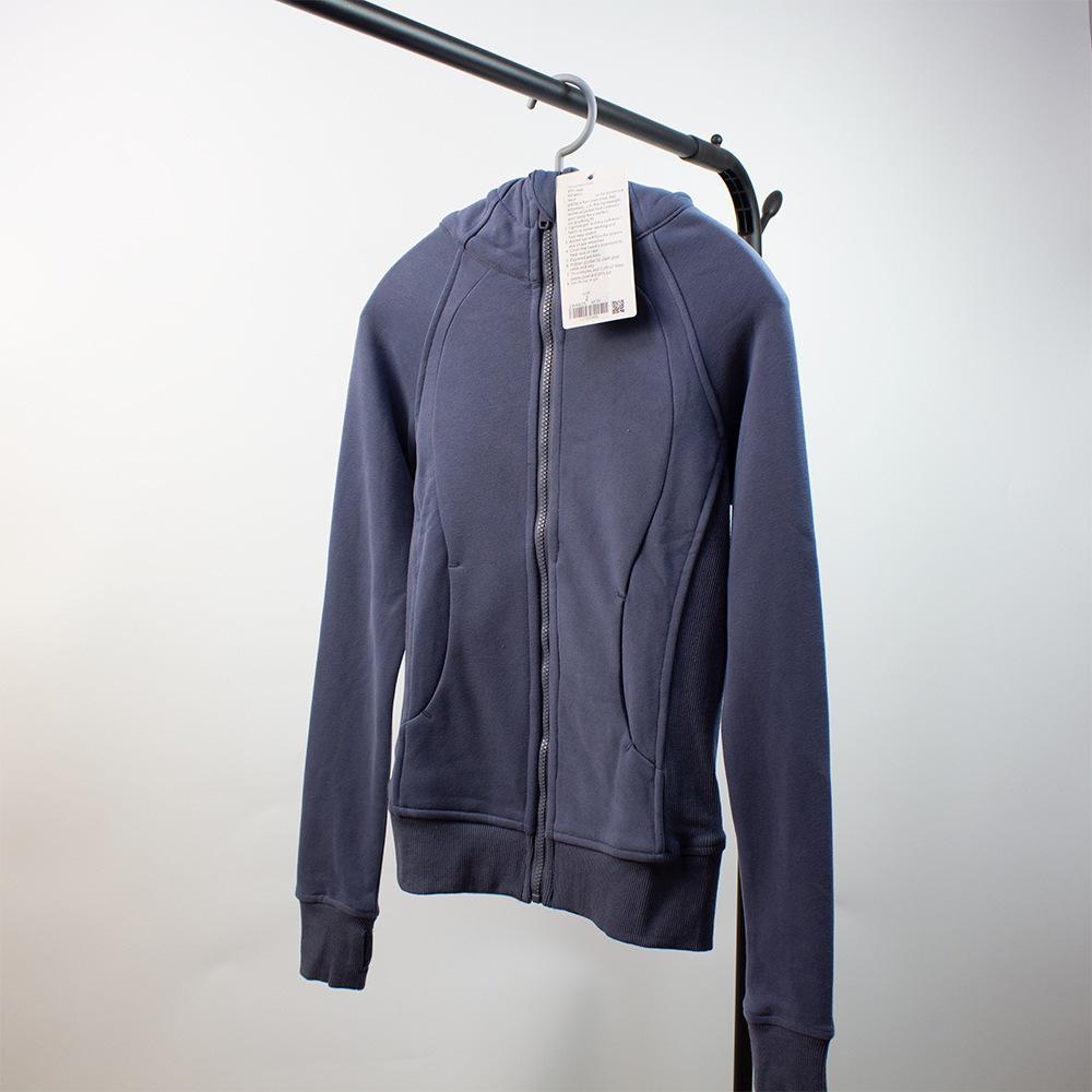 

Женская толстовка с капюшоном на плюшевой подкладке - Повседневная спортивная куртка на молнии для осени и зимы L / Size 6