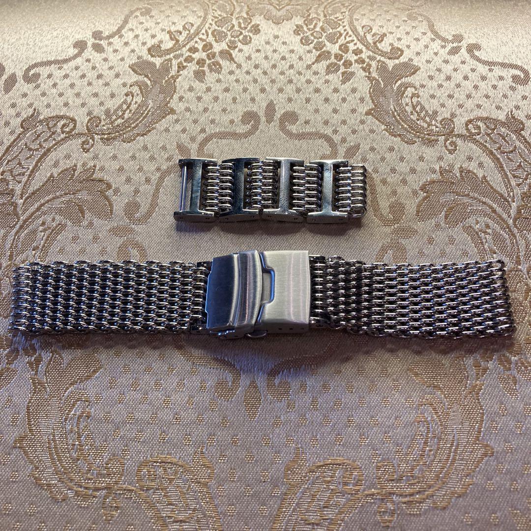 

[Б/У] Почти все часы для дайвинга Seiko с браслетами из акульей сетки и ушками из нержавеющей стали, 22 мм