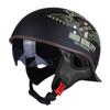 Motorcycle Helmet Men's Summer Half Helmet Retro Women's Electric Car, Locomotive Lightweight Scoop Helmet with Endoscope