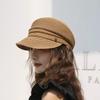 new Japanese Hats For Women Solid Plain Octagonal Newsboy Cap Ladies Summer Casual Straw Hat Beret Painter Cap Military Bonnets