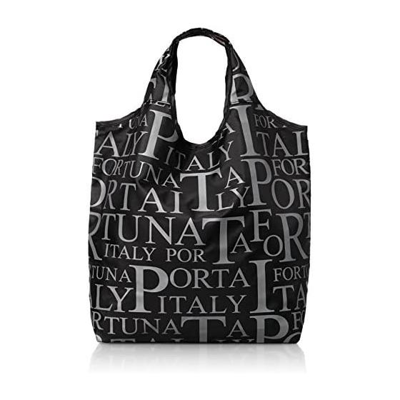 

[Porta Fortuna] Logo print compact shopping bag 1566-01