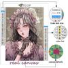 5D Diamond Painting Full Diamond Cartoon Cute Noble Girl  Diamond Painting Handmade Diy Diamond Mosaic Painting Home Decoration