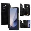 For Samsung Galaxy Z Fold6 5G Case Full Protection PU+PC Phone Cover with Front Film Card Holder
