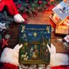 Nativity Advent Calendars 2025,24 Days Christian Christmas Countdown Calendar, 2D Flat Acrylic Birth Of Jesus Pendant For Christmas Tree