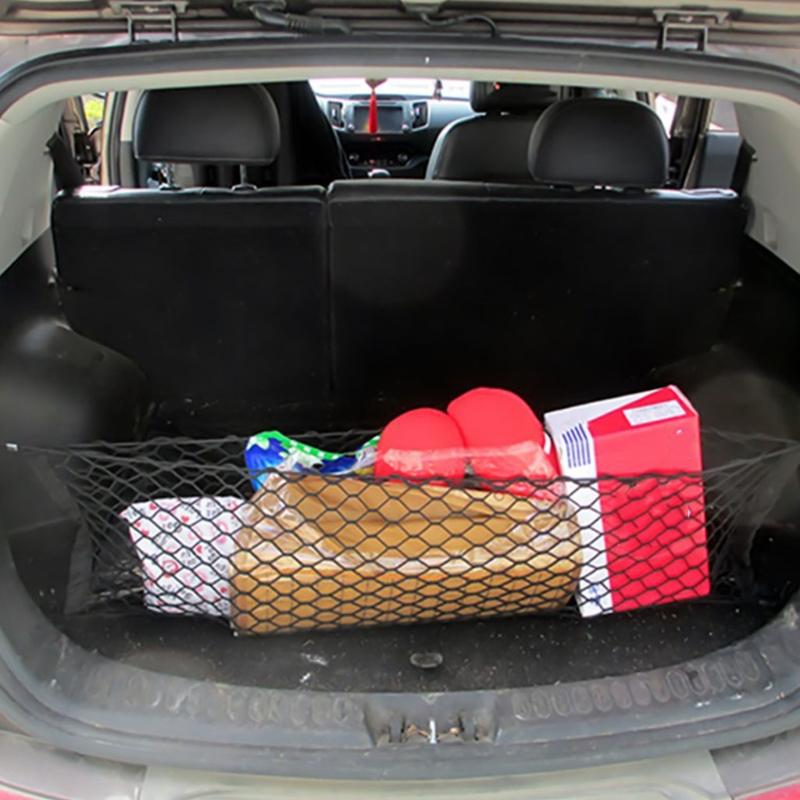 Auto Rear Cargo Net Polyester Adjustable Cargo Storage Organizer Suitable for Vehicle Trunk Storage