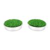 2 Stück Golf Lochbecher Putting Green Metallbasis Simuliertes Rasen Putting Green Lochabdeckung für Backyard Übung