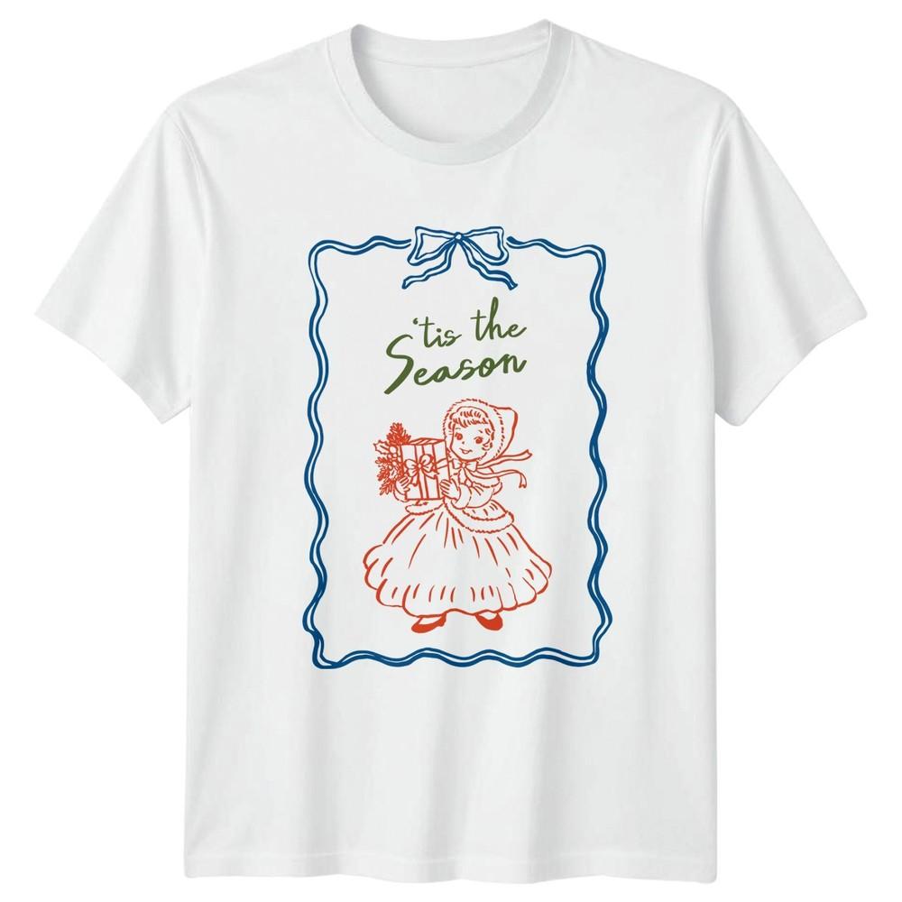 Tis The Season Christmas Holiday Unisexs TShirt Unisexs Tee Graphic Unisex Top S