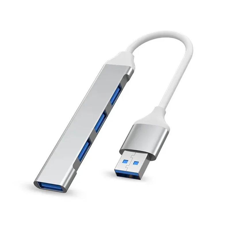 USB 3.0 Type-C Multi-Port Hub: One-to-Four Splitter for Mouse, Keyboard, and U Disk