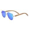 Earth Wood Kotor Polarized Sunglasses Bamboo Blue