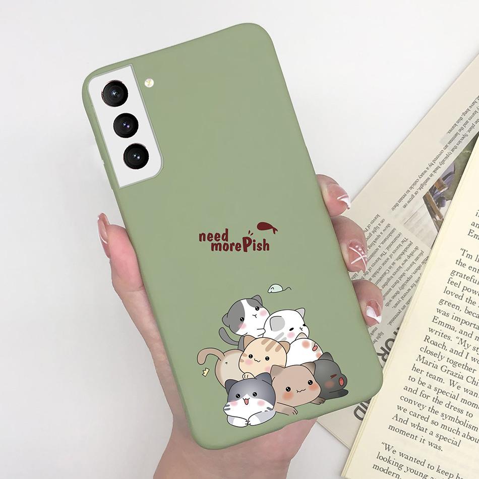 For Samsung Galaxy S21 Plus Ultra FE 5G Case Cute Painted Silicone Soft Protective Phone Cover for SamsungS21 S 21 FE Plus Ultra