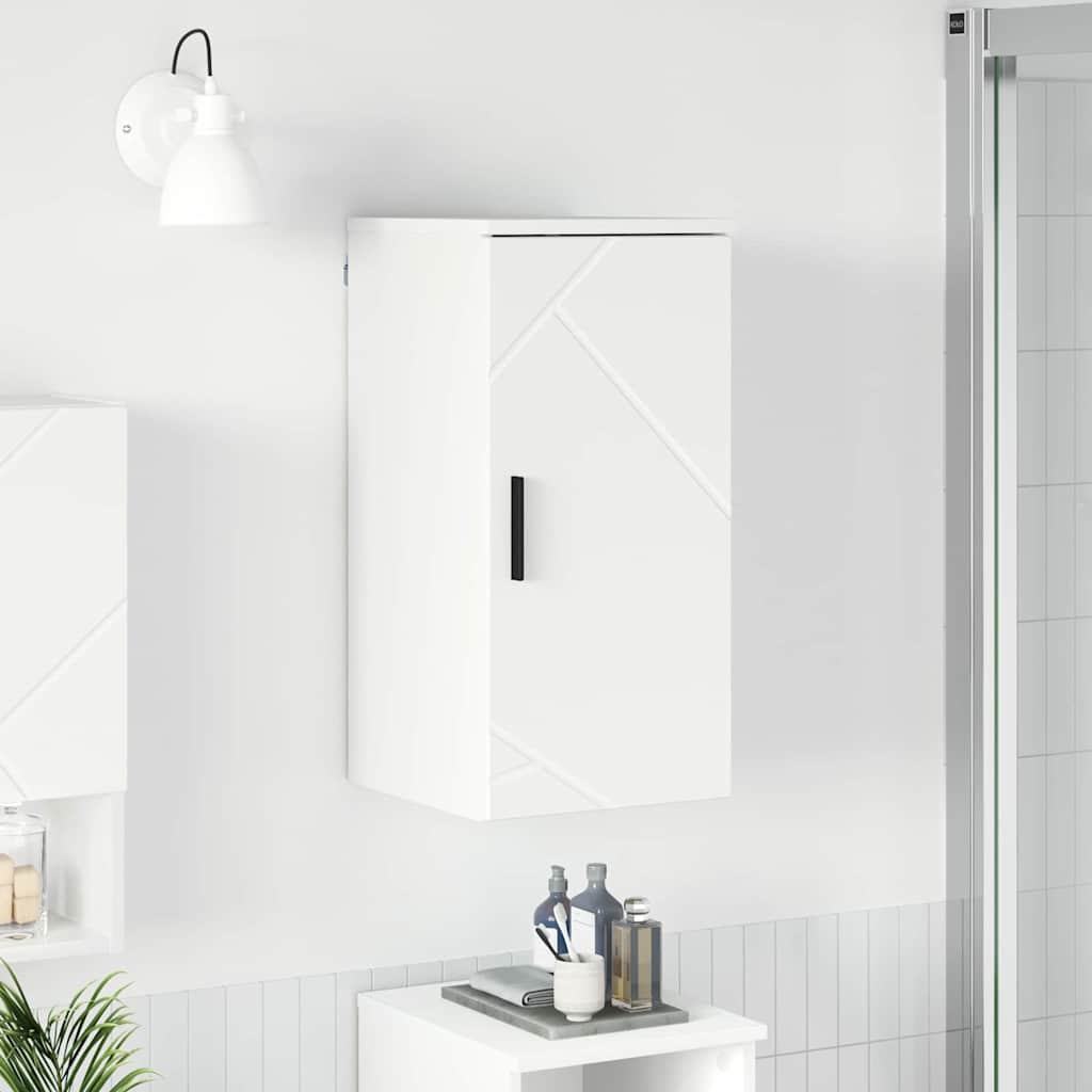 Bathroom Cabinet White 30 x 31.5 x 61 cm Engineered Wood & Metal