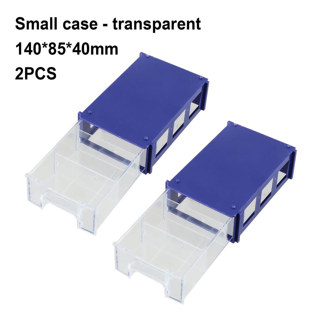 Stackable Plastic Hardware Parts Storage Boxes Component Screws Toolbox Workshop Goods Shelves Tool Bag Tool Case Tool Storage