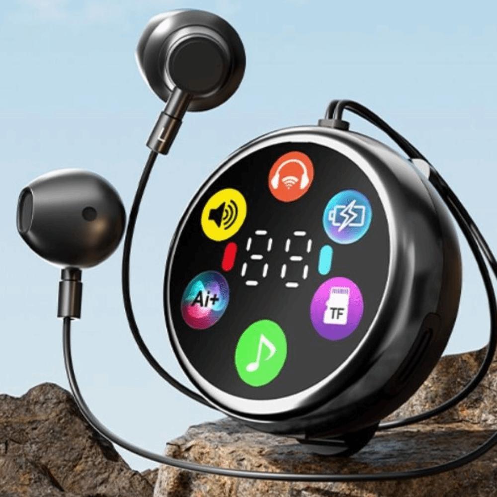 LED Display Bluetooth Earphones LED Color Screen Wireless Earphones Professional
