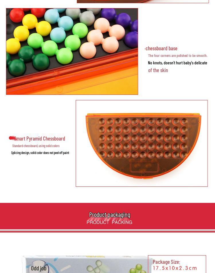 Qi Ji Pyramid Wisdom Beads: Children's Logical Thinking and Reasoning Toy