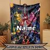 Custom Name Personalized Power Rangers Print Blanket, Home Decor, Bedroom, Sofa, Camping, Couch, Gifts for Birthday Christmas