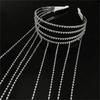 Luxury Crystal Hair Chain Exaggerated Design Shiny Hair Accessories INS Girls Headwear  Women