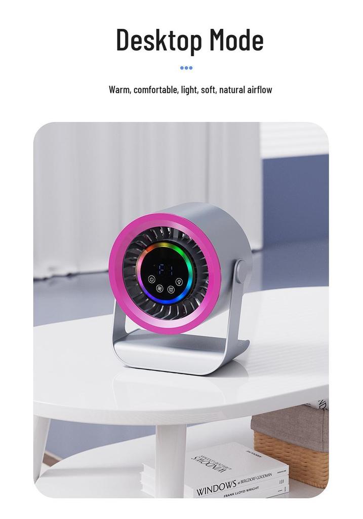 Compact USB Rechargeable Desktop Fan – Silent, Long Battery Life for Office & Study