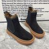 Winter Women Boots Warm Fur Snow Boots Antislip Platform Casual Ankel Boots Plus Size Fashion Rhinestone Women Cotton Shoes