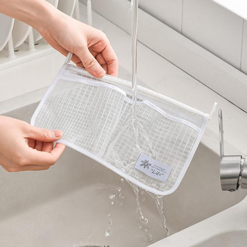 1 шт. Органайзер для двери холодильника, подвесная сетчатая сумка для кухни, сумка для хранения белый