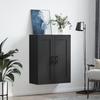 VidaXL Armoire murale noir 69,5x34x90 cm bois d'ingénierie 830405