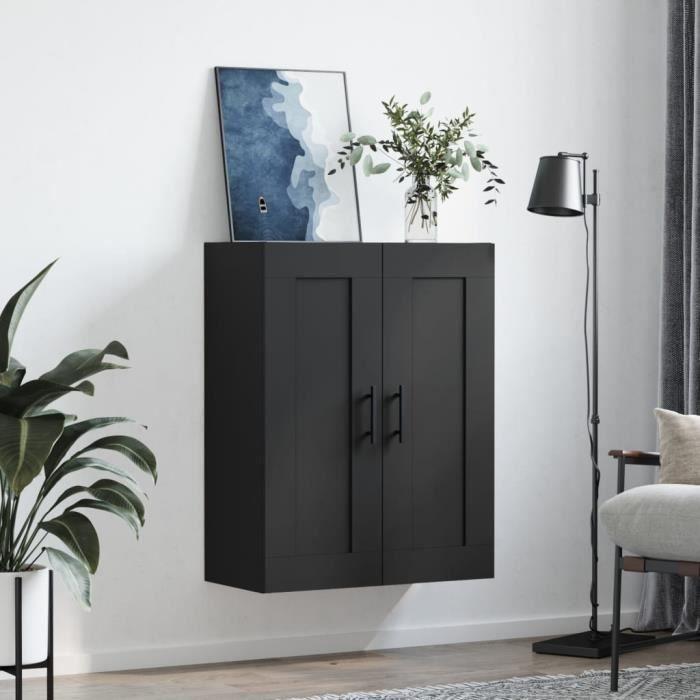 VidaXL Armoire murale noir 69,5x34x90 cm bois d'ingénierie 830405