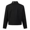 Unisex Retro Style Leather-Trimmed Oversized Jacket Casual Wear