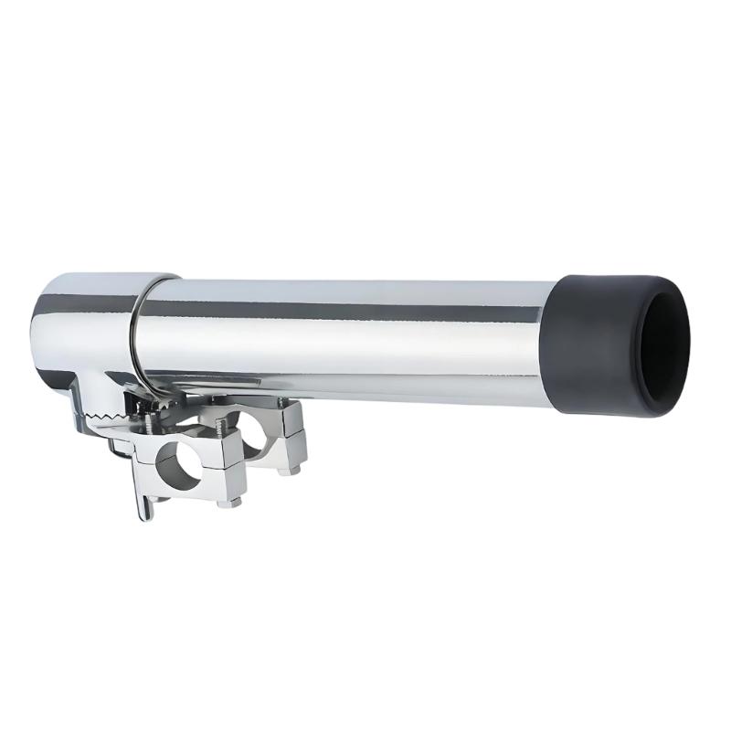 Fishing Rod Holder, Stainless Steel Clamp on Rod Holder, Rail Mount Fishing Poles Holder for Rails 22-25mm,25-32mm