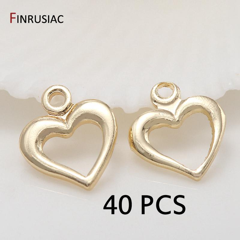 Gold Plated Small Mini Hollow Star/ Heart / Moon Charms For Jewelry Making DIY Bracelets Necklace Earrings