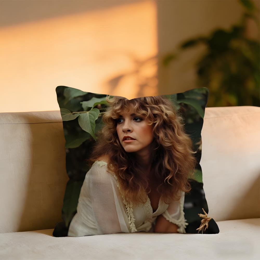 Stevie Nicks Cushion Cover Cozy Velvet Throw PillowSoft Warm Cushion For Sofa Bed