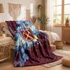 Coperta in Flanella con Stampa West Ham United Calcio Morbida Calda Coperta da Divano Letto per Casa Ufficio Camera da Letto