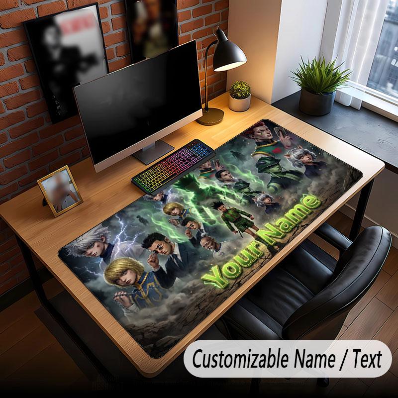 Benutzerdefiniertes, verlängertes Mauspadd, Hunter × Hunter Gaming-Schreibtischmatte für Heim-Büro-Desktop-Dekoration