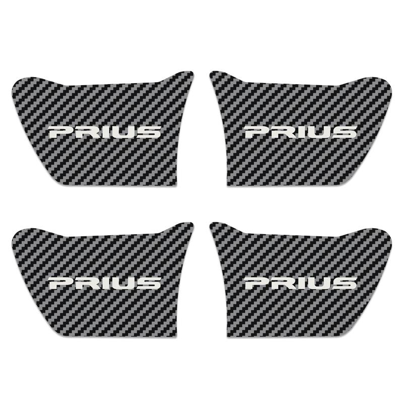 4PCS Car Door Handle Ornament Car Styling for Toyota Prius 30 Stainless Steel Sticker Interior Accessories