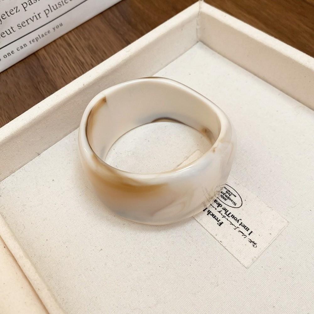 8 Colors Bohemian Bangles Thick Round Bracelet Punk Acrylic Bangles  Women