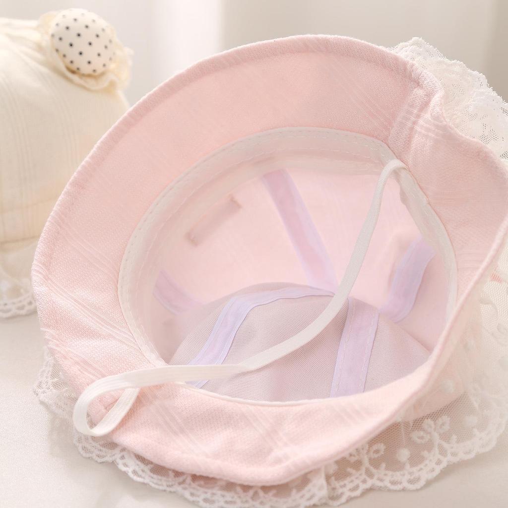 Entzückender Spitzen-Baby-Sonnenhut für Prinzessinnen – Kleinkind-Mädchen Frühjahrs- & Sommer-Eimerhut mit Sonnenschutz