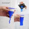 Prevenitore di riflusso per scarico, Valvola di non ritorno, Trappola per scarico a pavimento in silicone regolabile per tubi in WC, Bagno, Cucina