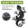 Metal Gecko Yard Garden Decoration for Outdoor Statues Home-garden Wall Decor Miniature Accessories Sculpture Lizard Ornaments