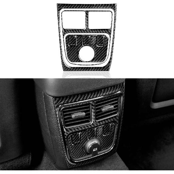 Car Gear Shift Panel Cover Decals for 2011 2012 2013 2014 Dodge Charger Accessories Carbon Fiber Interior Stickers