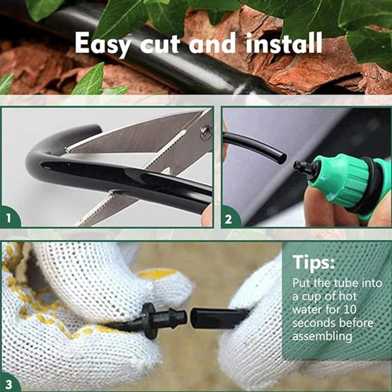 5M DIY Gartenbewässerung Tropfbewässerungsschlauchsystem Verteilerschlauch Bewässerungsleitung Garten Tropfbewässerungsschlauch zum Bewässern