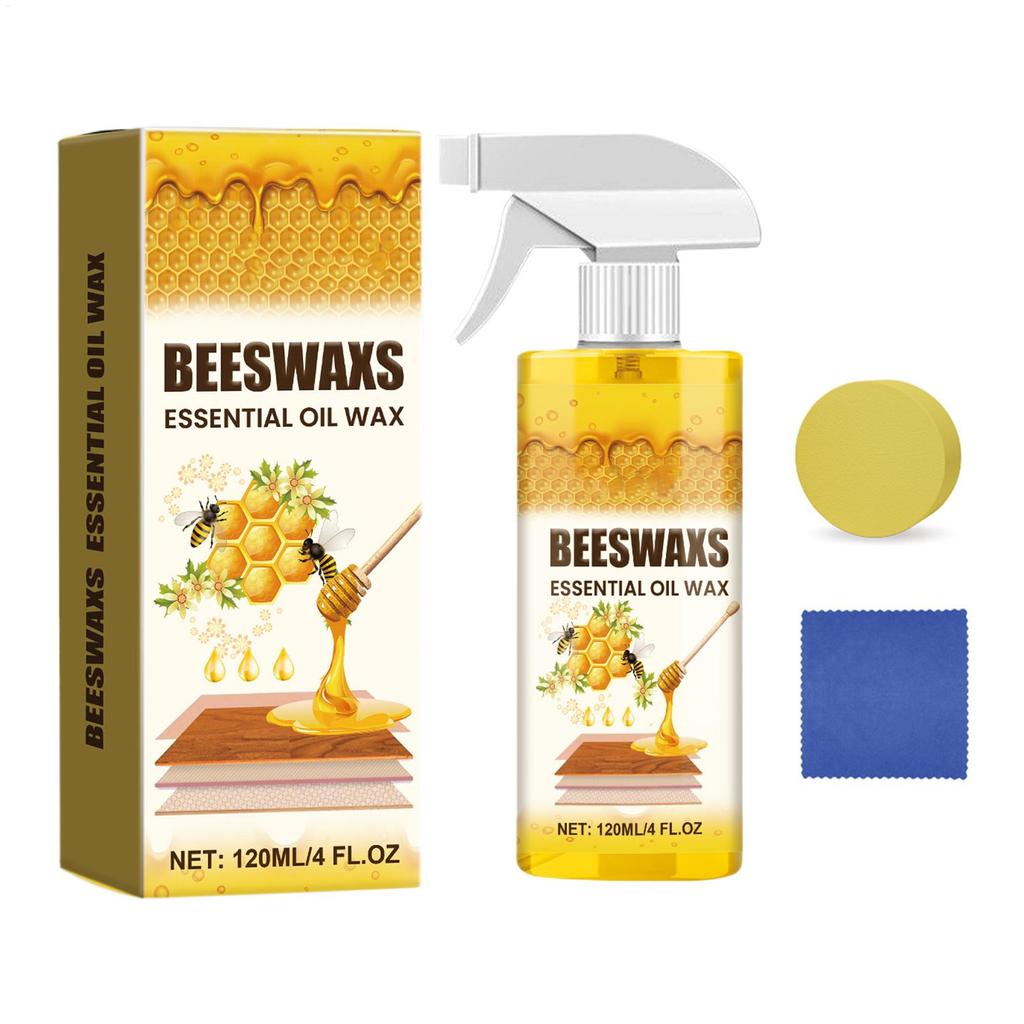 120ml Furniture Solid Wood Care Beeswax Spray Multi-purpose Waterproof Wear-resistant Suitable for Wooden Floors and Furniture