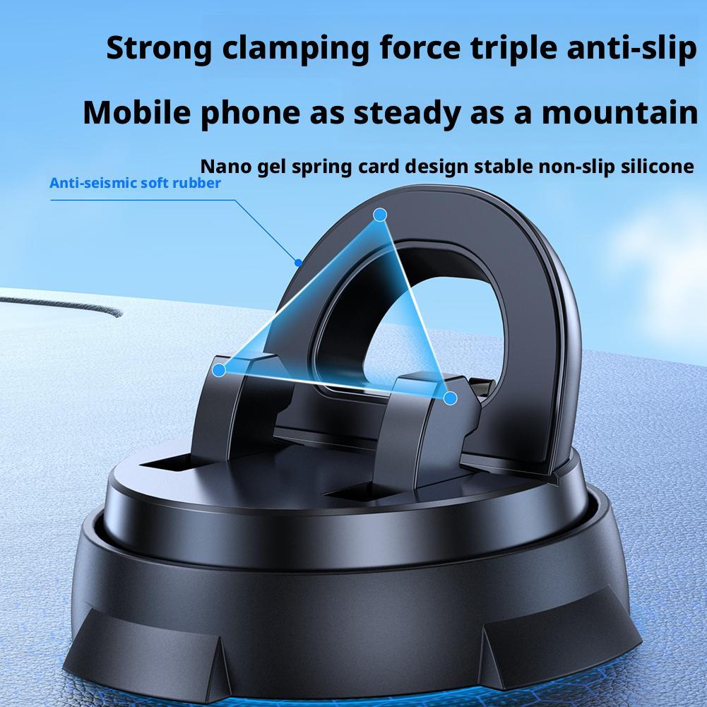 Car Phone Holder 360 Degree Rotation Dashboard Stand Bracket Non-Slip Bracket For Cell Phone Accessories Suction Cup Base