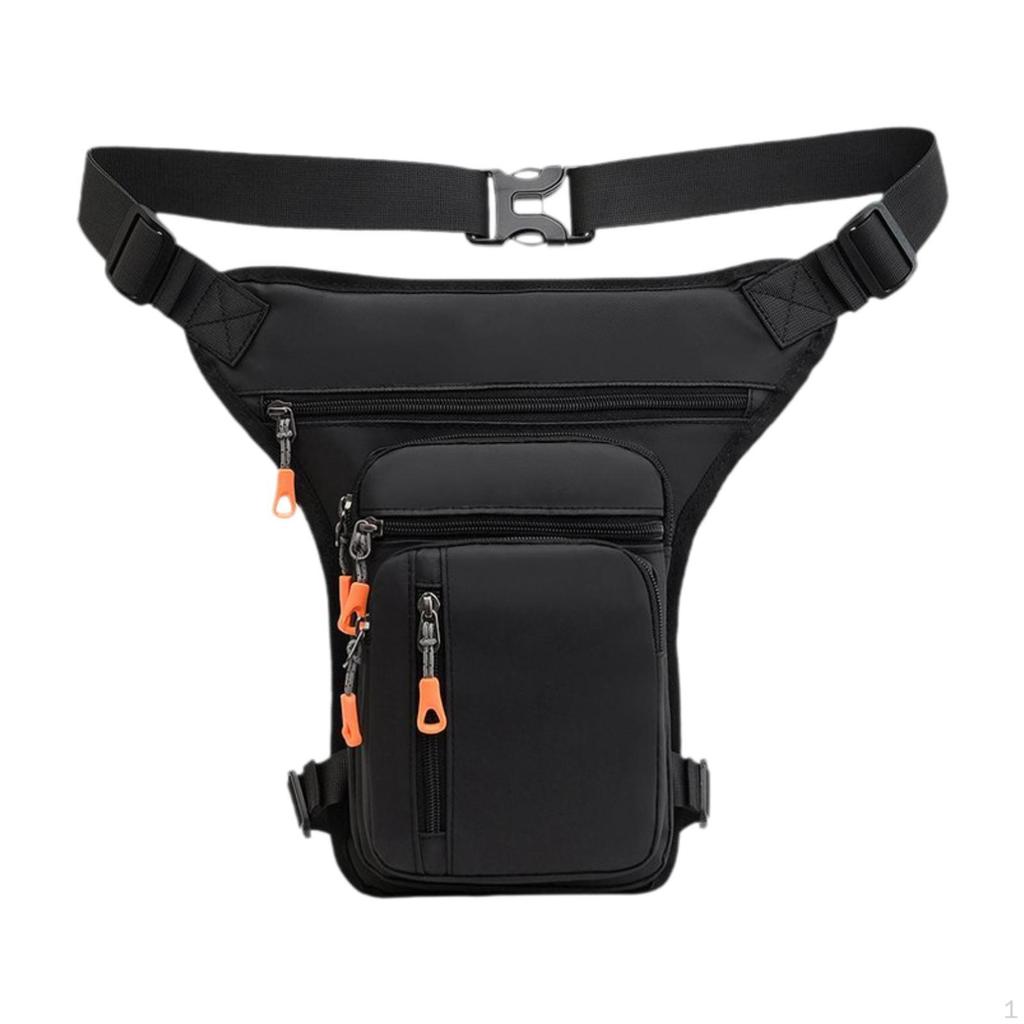 Men Waist Bag Crossbody Fanny Pack Motorcycle Drop Leg Multifunctional Portable Hip for