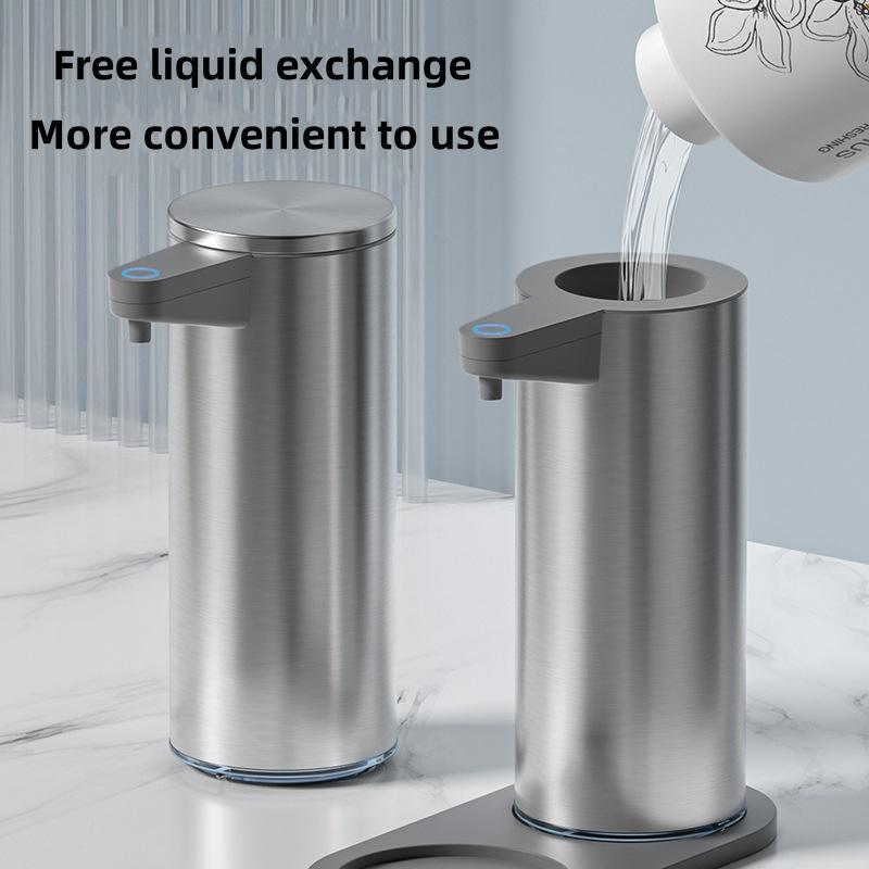 Stainless Steel Intelligent Automatic Sensing Soap Dispenser, Non-contact Household Kitchen Bathroom Wall Mounted Soap Dispenser