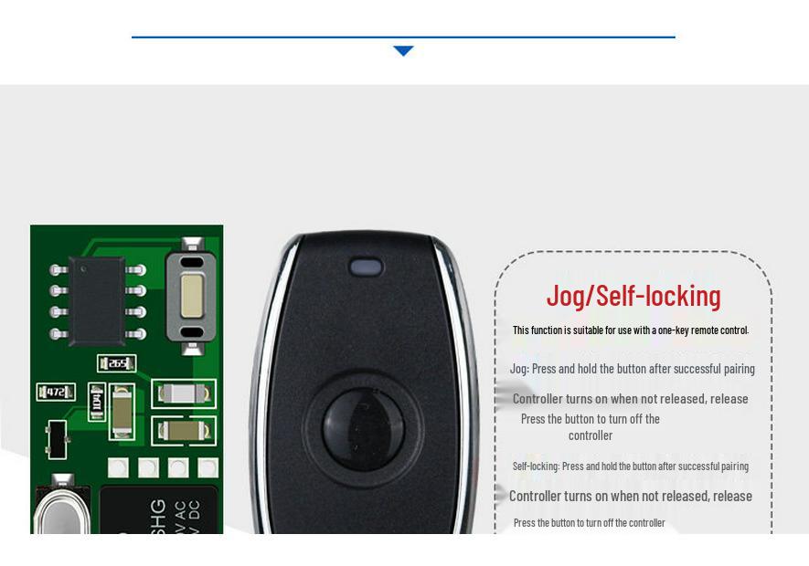 3-5V Mini Remote Control Relay Switch: Momentary, Self-Locking, Adjustable Learning Code Receiver