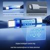 Gradient Braided Dual Type-C Fast Charging Cable with Digital Display for Huawei, Xiaomi, Vivo, Oppo, and Honor