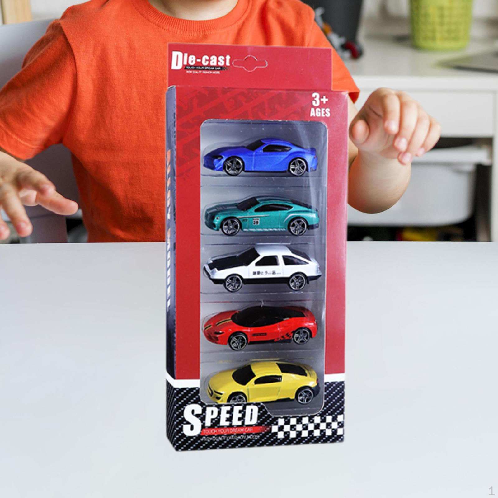 

5 Штук Литі Машинки Іграшка Сплав Гоночні Машини Портативна Ручна Машинка для Вечірки Style B