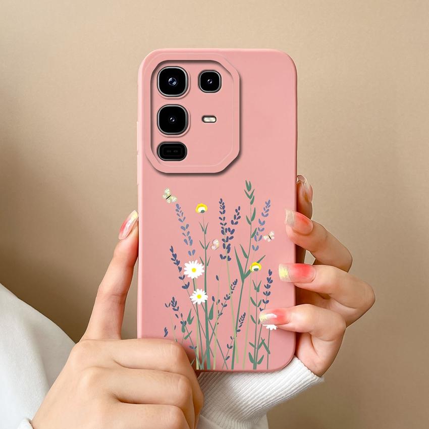 Phone Cover For Infinix Note 50 50X Pro Plus 50S Cute Cartoon Avocado Pattern Square Soft Liquid Silicone Advanced Dustproof Shell For Infinix Housing