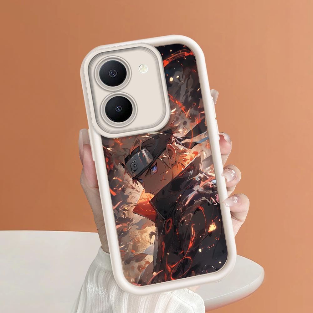 Soft Silicone Square Ladders Cartoon Pattern Full Cover Camera Protection Shockproof Case for iPhone Infinix Tecno Vivo