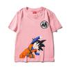 Boys, Girls and Adults Dragon Ball Goku Cartoon Short-sleeved T-shirt, Japanese Anime Fusion Children's Printed Trendy Top