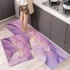 1Pcs Anti Fatigue Kitchen Rugs, OneHouse Marble Print Waterproof Non-Slip Thick Cushioned Kitchen Mat Heavy Duty Comfort Standing Mat for Kitchen